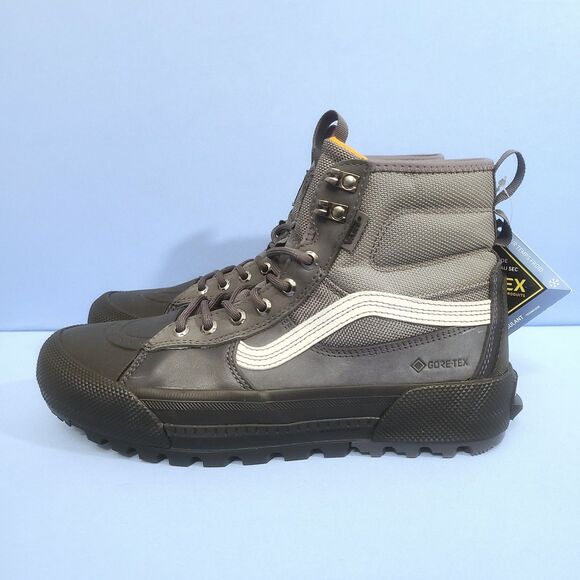 Vans Hiking Boots Mens Size 8.5 MTE-3 Sk8-Hi Gore-Tex Stealth Gray Black Trail - Picture 1 of 16